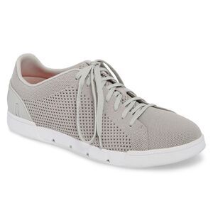 Swims Mens Breeze Tennis Washable Knit Sneakers US 7 | EU 40 Light Grey/White